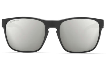 Image of Under Armour UA Glimpse Sunglasses, Silver Polarized Lens, Satin Black, One Size Fits Most, UA8640111-010118