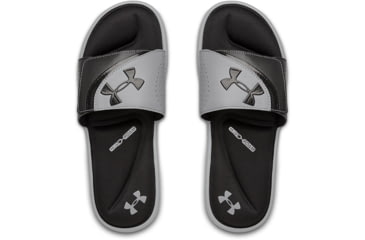 Image of Under Armour UA Ignite VI Slide Sandal - Mens, Black/Gray, 10, 302271100210