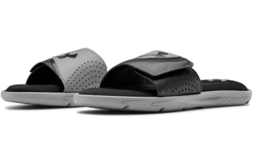 Image of Under Armour UA Ignite VI Slide Sandal - Mens, Black/Gray, 10, 302271100210