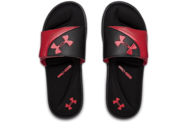 Image of Under Armour UA Ignite VI Slide Sandal - Mens, Black/Red, 11, 302271100111