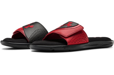 Image of Under Armour UA Ignite VI Slide Sandal - Mens, Black/Red, 11, 302271100111