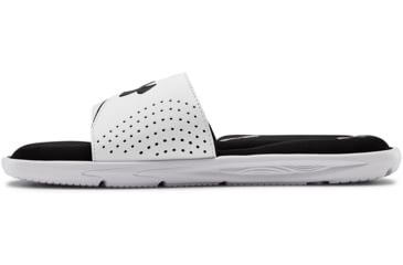 Image of Under Armour UA Ignite VI Slide Sandal - Mens, White/Black, 10, 302271110010