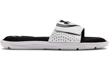 Image of Under Armour UA Ignite VI Slide Sandal - Mens, White/Black, 10, 302271110010