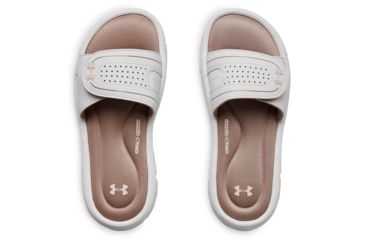 Image of Under Armour UA Ignite VIII SL Sandals - Womens, Bashful Pink/Onyx White/Orange Dream, 8, 1287319-200-8