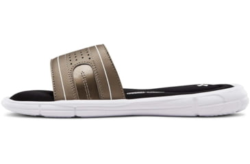 Image of Under Armour UA Ignite VIII Slide Sandal - Womens, Black/White, 12, 128731900512