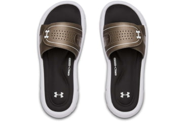 Image of Under Armour UA Ignite VIII Slide Sandal - Womens, Black/White, 12, 128731900512