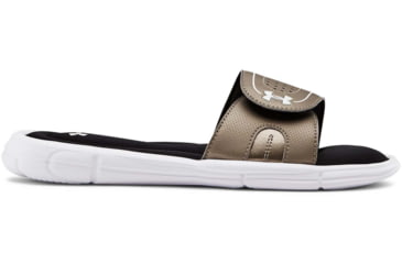 Image of Under Armour UA Ignite VIII Slide Sandal - Womens, Black/White, 12, 128731900512