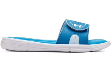 Image of Under Armour UA Ignite VIII Slide Sandal - Womens, Ether Blue, 10, 128731930210