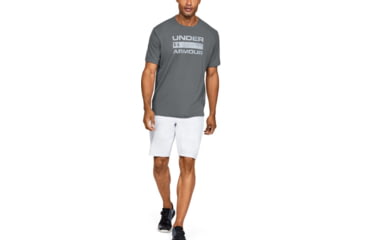 Image of Under Armour UA Iso-Chill Stacked Short Sleeve T-Shirt - Mens, Extra Large, Pitch Gray, 1353897012XL