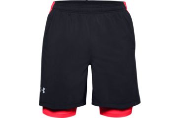 Image of Under Armour UA Launch SW 2-in-1 Running Shorts - Men's, 2XL, Pink, 13265760032X