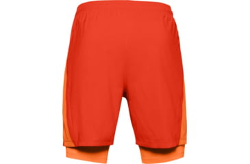 Image of Under Armour UA Launch SW 2-in-1 Running Shorts - Mens, 2XL, Ultra Orange, 13265768562X