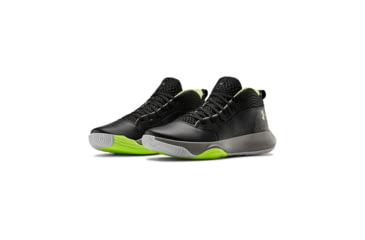 Image of Under Armour UA Lockdown 4 Basketball Shoes - Mens, 10, Black/Yellow, 302205200710