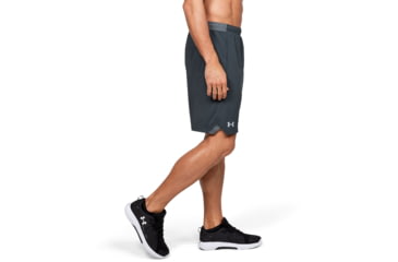 Image of Under Armour UA Locker 9in Pocketed Short - Mens, Stealth Gray, Medium, 1351350008MD