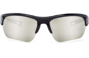 Image of Under Armour UA Octane Sunglasses, Game Day with Chrome Multiflection Lens, Shiny Black, One Size Fits Most, UA8600094-000933