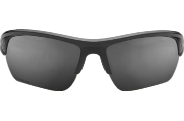 Image of Under Armour UA Octane Sunglasses, Graphite Polarized Mirror Lens, Satin Black, One Size Fits Most, UA8640094-010118