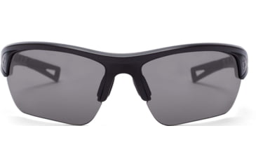 Image of Under Armour UA Octane Sunglasses, Gray Lens, Satin Black, One Size Fits Most, UA8600094-010100
