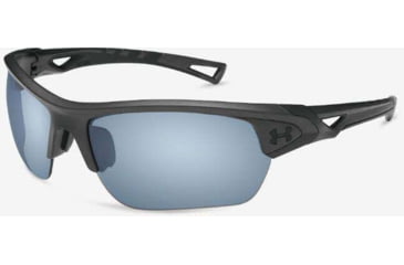 Image of Under Armour UA Octane Sunglasses, Recovery Lens, Satin Carbon, One Size Fits Most, UA8650094-060134