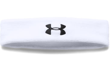 Image of Under Armour UA Performance Headband, White, One Size Fits All, 1276990100OSFA