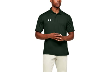 Image of Under Armour Ua Performance Team Polo, Forest Green - 13513223012X