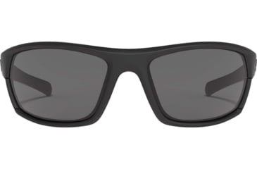 Image of Under Armour UA Powerbrake Sunglasses, Gray Lens, Satin Black, One Size Fits Most, UA8600105-010100
