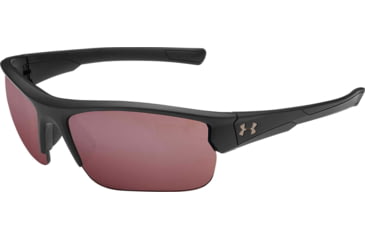 Image of Under Armour UA Propel Sunglasses, Golf Tuned Lens, Satin Black, One Size Fits Most, UA8650106-010174
