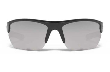 Image of Under Armour UA Propel Sunglasses, Gray Polarized Lens, Shiny Black, One Size Fits Most, UA8640106-000118