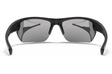 Image of Under Armour UA Propel Sunglasses, Gray Polarized Lens, Shiny Black, One Size Fits Most, UA8640106-000118