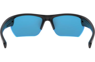 Image of Under Armour UA Propel Sunglasses, Rubber Gray Blue Lens, Satin Black, One Size Fits Most, UA8600106-010161