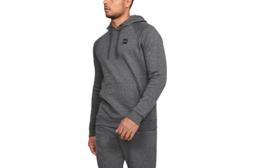 Image of Under Armour UA Rival Fleece Hoody - Mens, Charcoal Light Heather, Medium, 1320736020MD