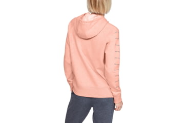 Image of Under Armour UA Rival Fleece Sportstyle LC Sleeve Graphic Hoodie - Womens, Calla, Small, 1348559689SM