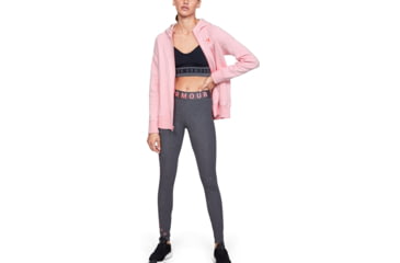 Image of Under Armour UA Rival Fleece Sportstyle LC Sleeve Graphic Hoodie - Womens, Lipstick, 2X-Large, 13485596912X