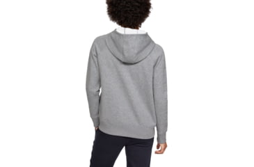 Image of Under Armour UA Rival Fleece Sportstyle LC Sleeve Graphic Hoodie - Womens, Steel Medium Heather, Small, 1348559035SM