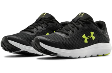 Image of Under Armour UA Surge 2 Running Shoe - Mens, Black/Yellow, 10.5, 302259500310.5