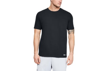 Image of Under Armour UA Tac Charged Cotton T-Shirt - Mens, Black, Medium, 1316934001MD