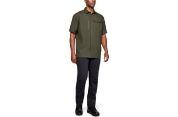 Image of Under Armour UA Tac Hunter Short Sleeve Shirt - Mens, Marine OD Green, Large, 1327453390LG