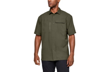 Image of Under Armour UA Tac Hunter Short Sleeve Shirt - Mens, Marine OD Green, Large, 1327453390LG