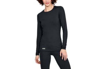 Image of Under Armour UA Tactical Crew Base Top - Womens, Black, Medium, 1316922001MD
