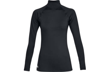 Image of Under Armour UA Tactical Reactor Mock Base T-Shirt - Womens, Black, Large, 1316921001LG