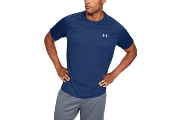 Image of Under Armour UA Tech Short Sleeve Shirt - Men's, Large, American Blue, 1345317449LG