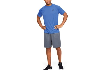 Image of Under Armour UA Tech Short Sleeve Shirt - Men's, Medium, Blue, 1345317486MD