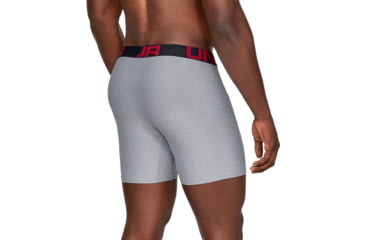 Image of Under Armour UA Tech Boxerjock 6in 2-Pack - Mens, Black/Black, Small, 1327415011SM