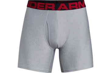 Image of Under Armour UA Tech Boxerjock 6in 2-Pack - Mens, Black/Black, Small, 1327415011SM