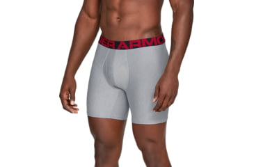 Image of Under Armour UA Tech Boxerjock 6in 2-Pack - Mens, Black/Black, Small, 1327415011SM