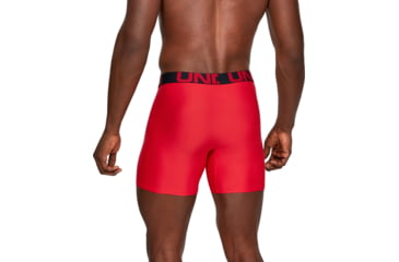 Image of Under Armour UA Tech Boxerjock 6in 2-Pack - Mens, Red, 2X-Large, 13274156002X