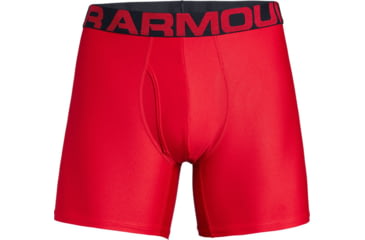 Image of Under Armour UA Tech Boxerjock 6in 2-Pack - Mens, Red, 2X-Large, 13274156002X