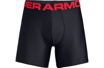 Image of Under Armour UA Tech Boxerjock 6in 2-Pack - Mens, Red, 2X-Large, 13274156002X