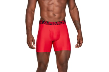 Image of Under Armour UA Tech Boxerjock 6in 2-Pack - Mens, Red, 2X-Large, 13274156002X