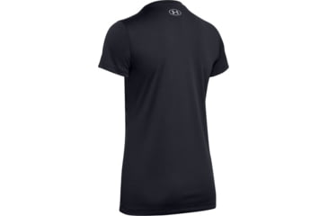 Image of Under Armour UA Tech Logo Graphic T-Shirt - Womens, Large, Black, 1351963001LG