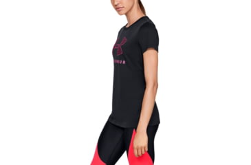 Image of Under Armour UA Tech Logo Graphic T-Shirt - Womens, Large, Black, 1351963001LG