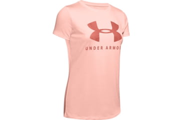 Image of Under Armour UA Tech Logo Graphic T-Shirt - Womens, 2XL, Peach Frost, 13519638452X